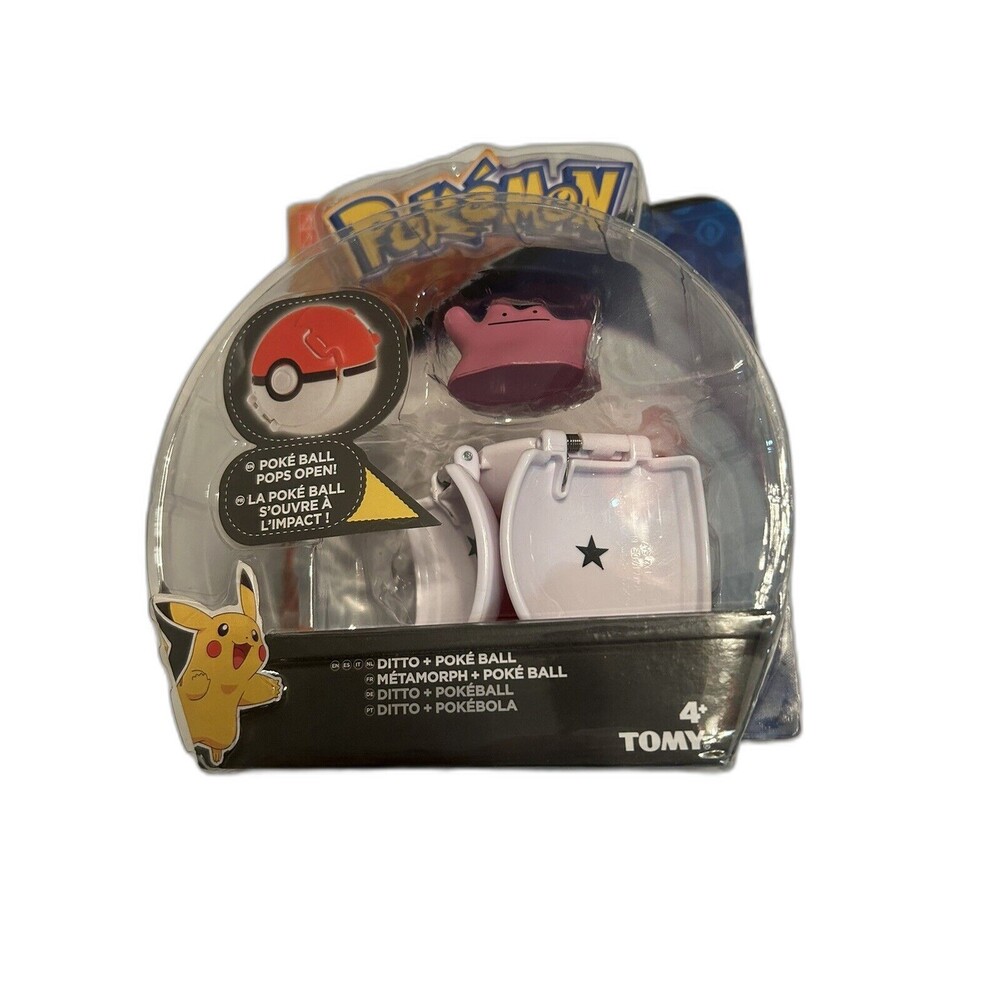 Pokemon Ditto + Poke Ball Metamorph Toy Throw N Pop New